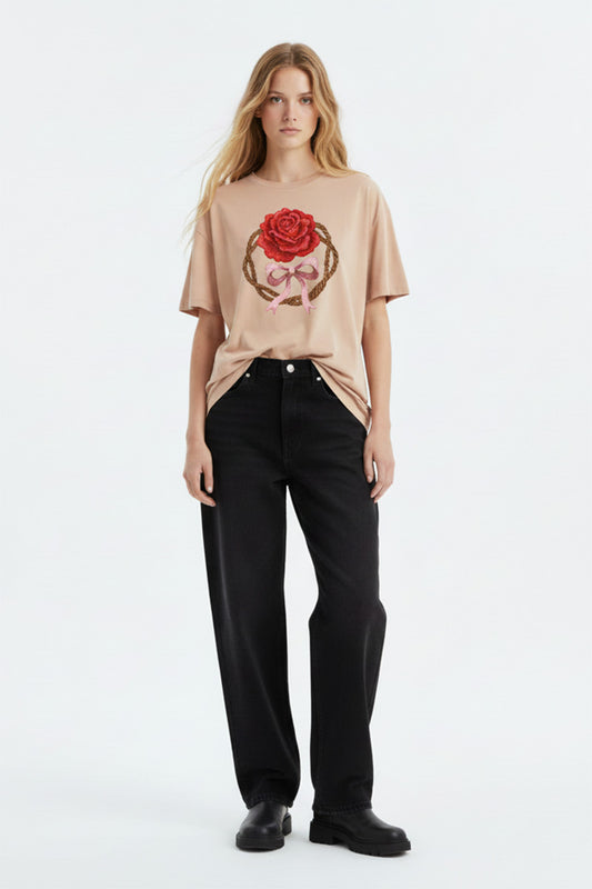 Rose Bow Crest T-Shirt