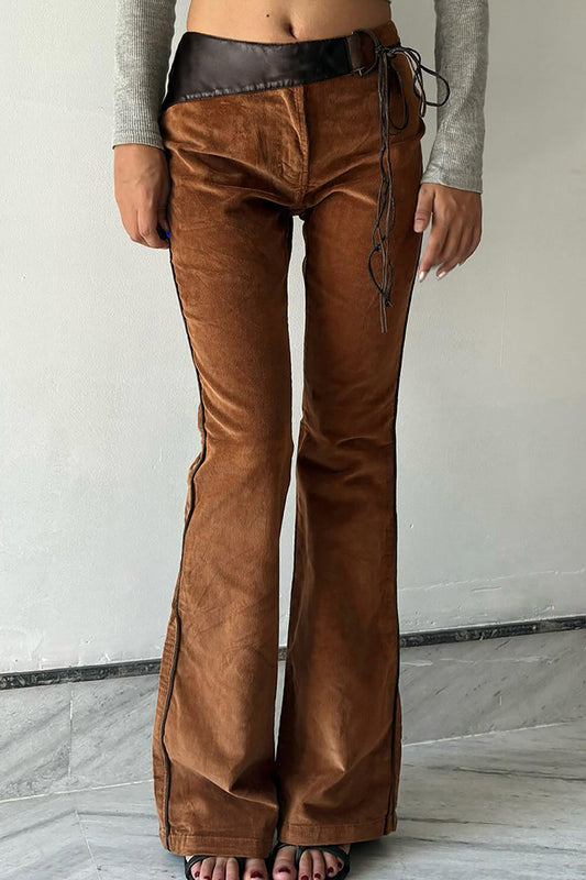 Asymmetrical Wrap Casual Pants