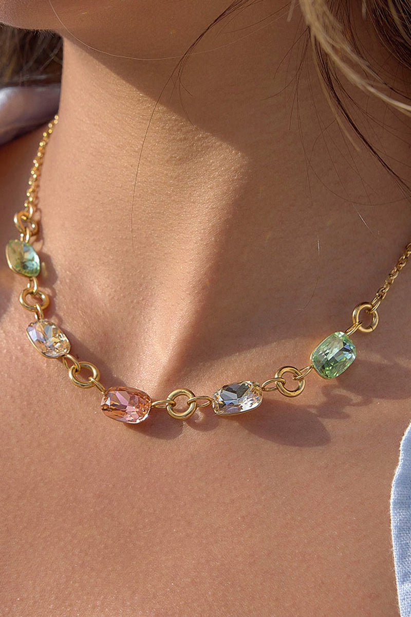 Elegant Gemstone Chain Necklace