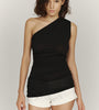 Ruched One-Shoulder Top