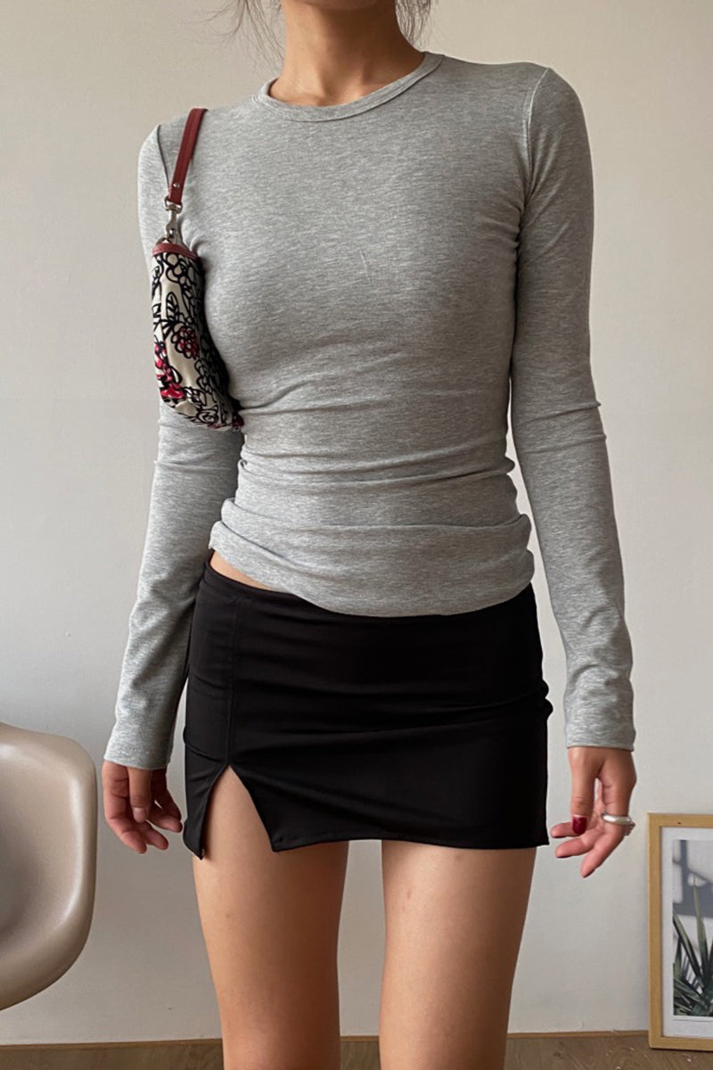 Side Slit Active Mini Skirt