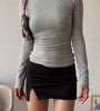 Side Slit Active Mini Skirt