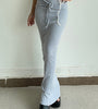 Drawstring Waist Slim Maxi Skirt