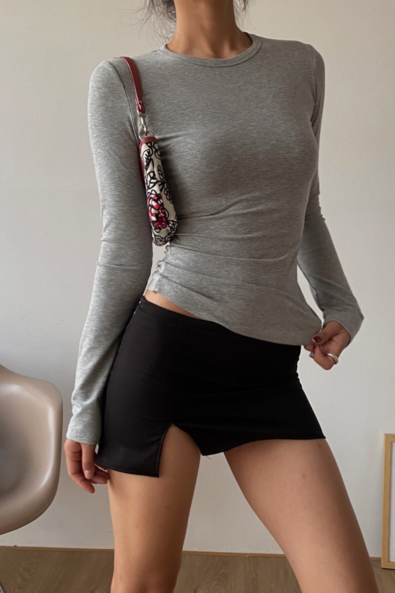 Side Slit Active Mini Skirt