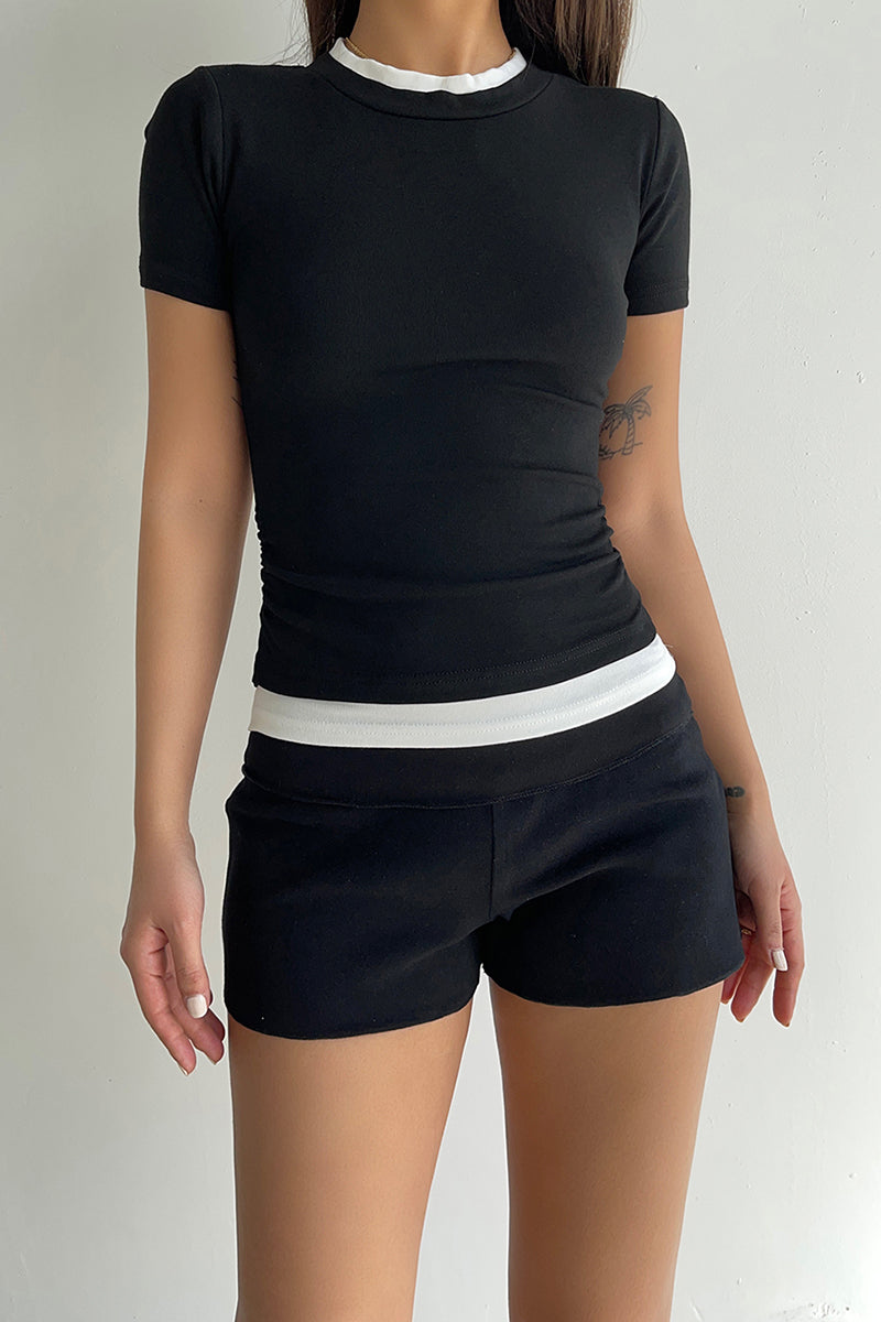Wide Waistband Lounge Shorts