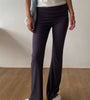 Foldover Waist Flared Lounge Pants