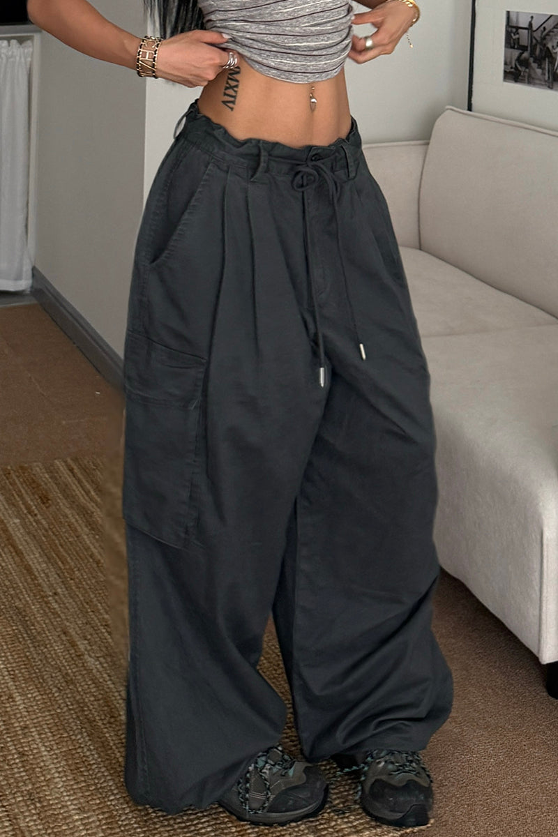 Baggy Cargo Pocket Trousers