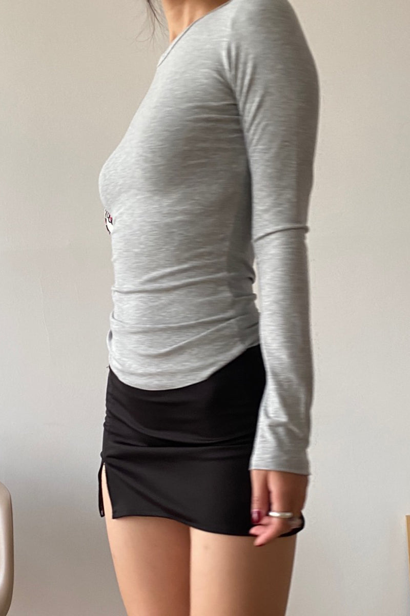 Side Slit Active Mini Skirt