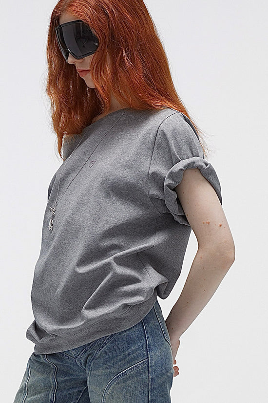 Rolled Sleeve Relaxed Fit Tee