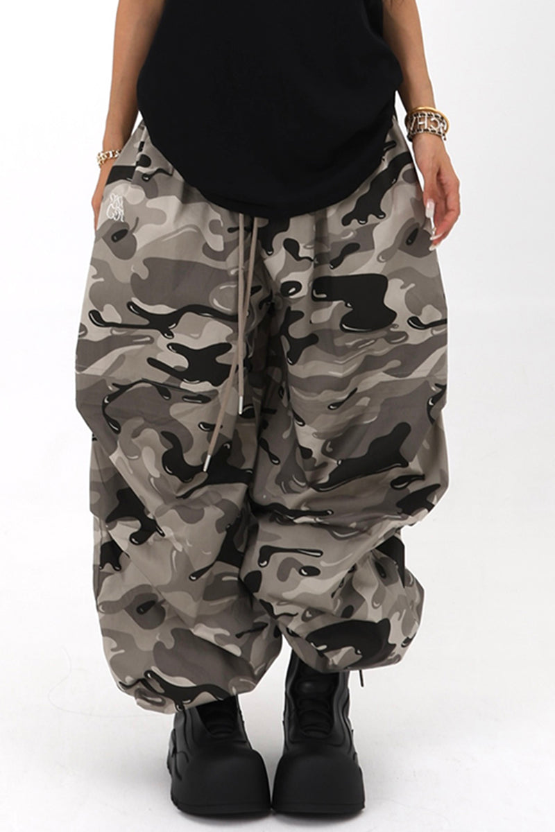Oversized Camo Baggy Trousers