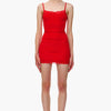 Lace Trim Spaghetti Strap Bodycon Dress