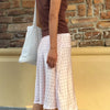 Polka Dot Midi Slip Skirt