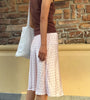 Polka Dot Midi Slip Skirt