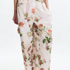 Floral Print Wide-Leg Trousers