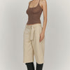 Belted Wide-Leg Utility Shorts