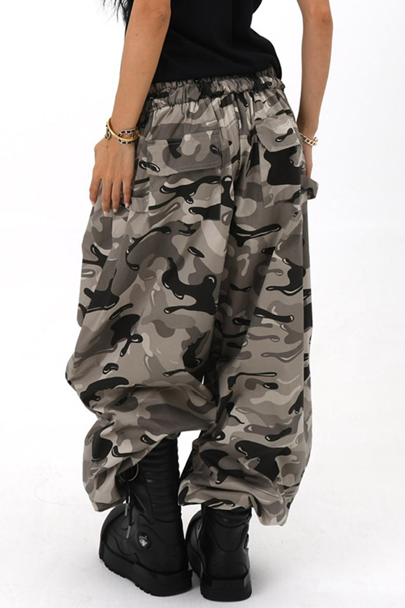 Oversized Camo Baggy Trousers