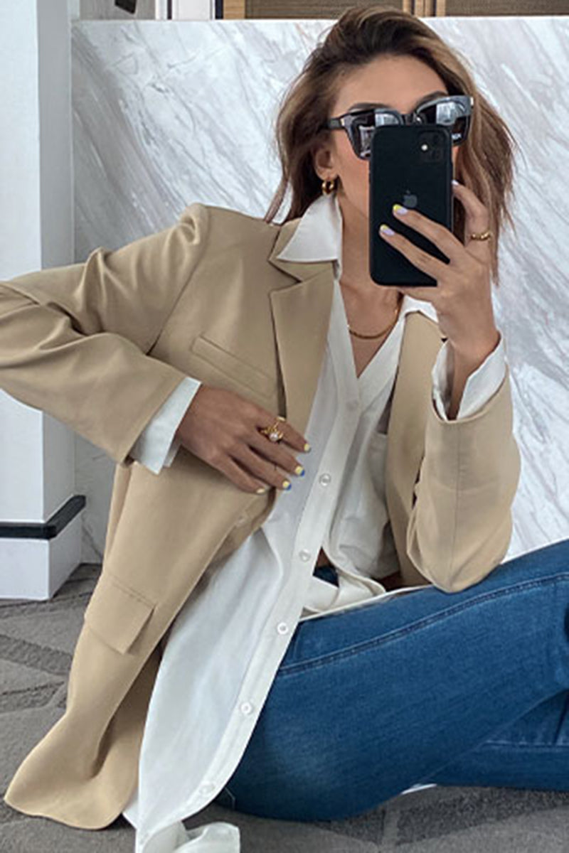 Button-Up Shirt with Chest Pocket