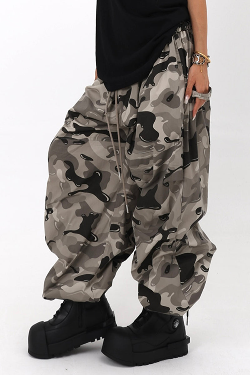 Oversized Camo Baggy Trousers