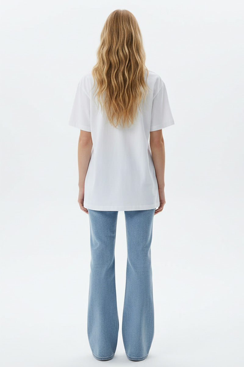 Sea Life Mosaic Embroidered T-Shirt