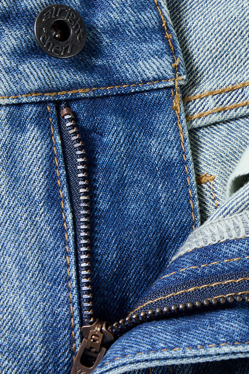 Mid Rise Casual Denim Mini Shorts