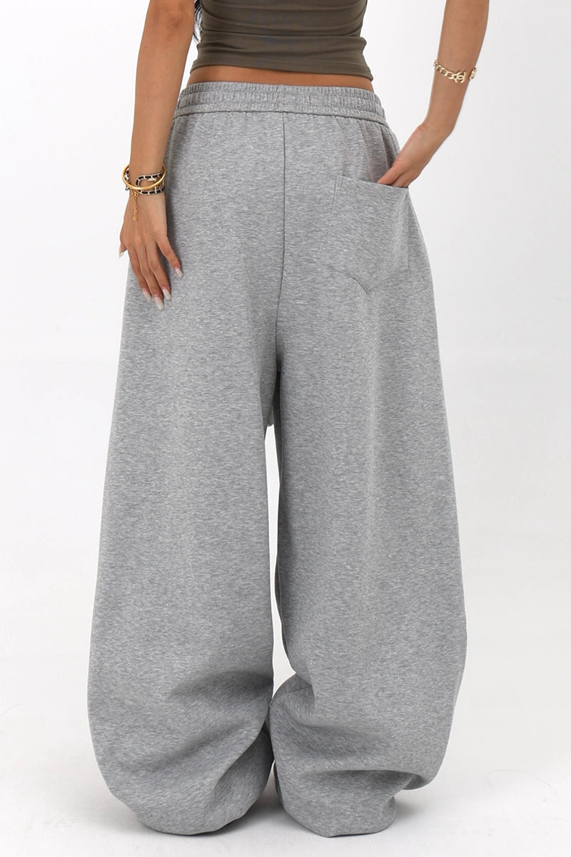 Drawstring Wide-Leg Pants