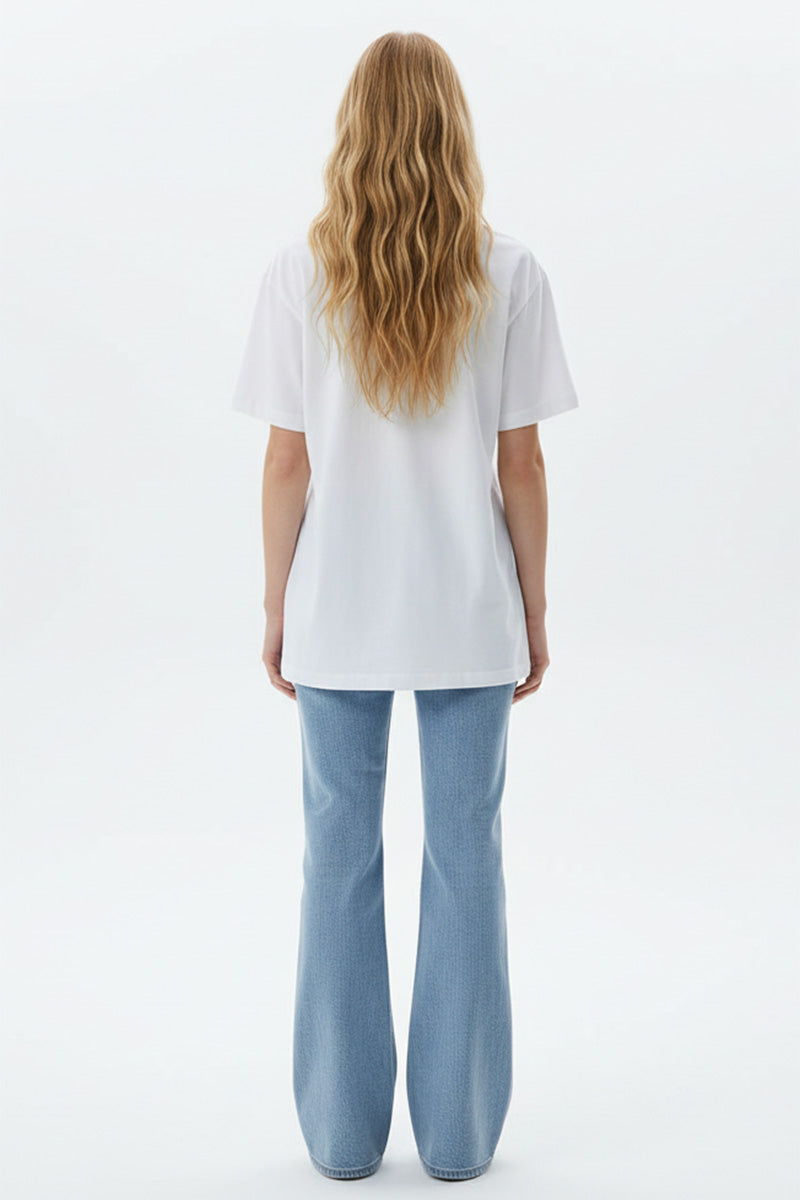 Golden Starfish Embroidered T-Shirt