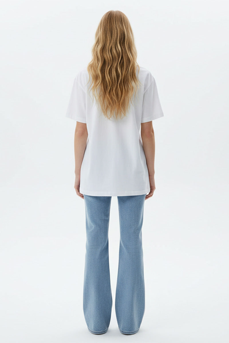 Blue Whale Embroidered T-Shirt