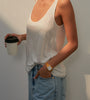 Relaxed Fit Scoop Neck Tank