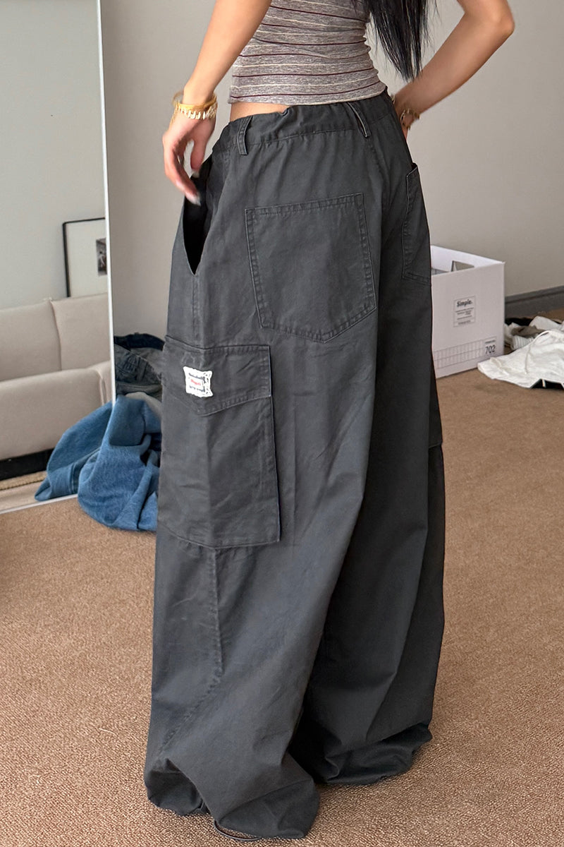 Baggy Cargo Pocket Trousers