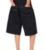 Dark Wash Wide Denim Shorts
