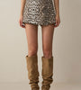 Leopard Print Wrap Shorts