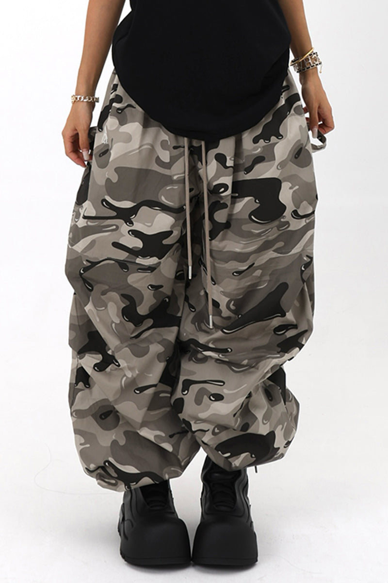Oversized Camo Baggy Trousers
