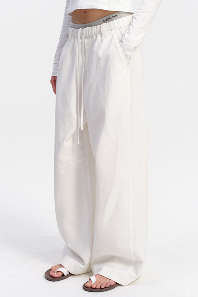 Relaxed Wide-Leg Trousers