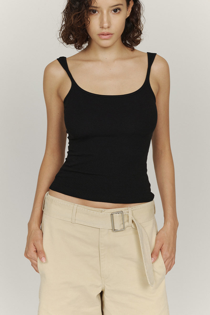 Belted Wide-Leg Utility Shorts