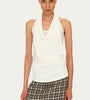 Draped Neck Sleeveless Top
