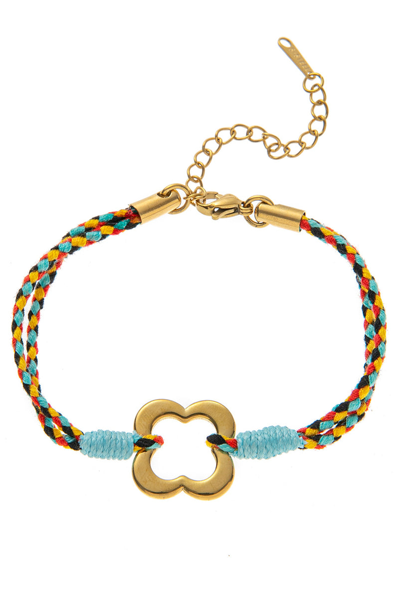 Heart and Cross Charm Bracelet