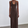 Halter Backless Maxi Dress