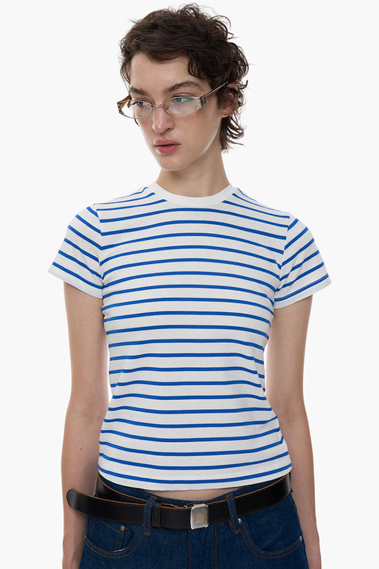 Striped Short Sleeve Casual Tee