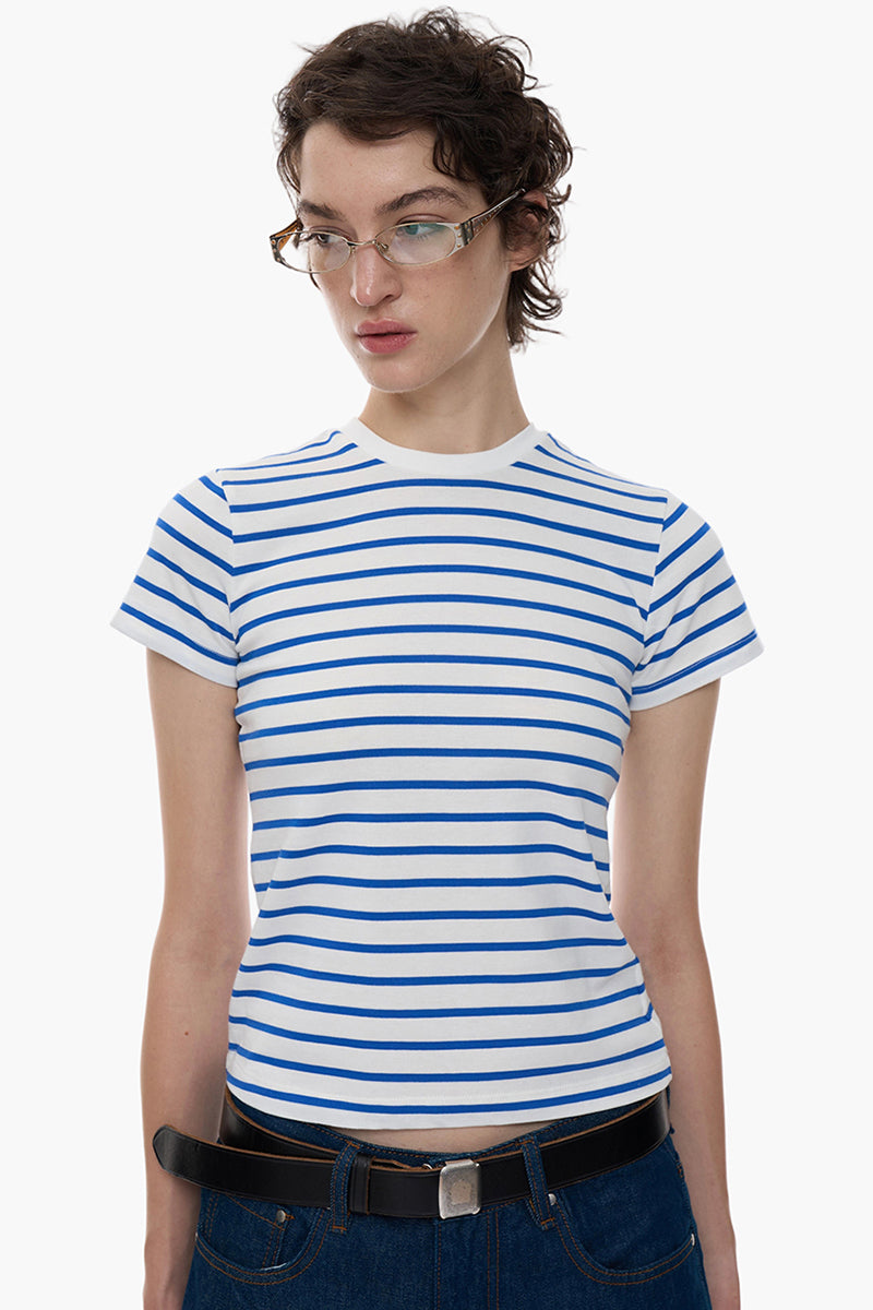 Striped Short Sleeve Casual Tee