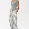 Striped Tie-Waist Lounge Pants