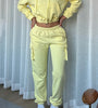 Drawstring Hoodie and Cargo Pants Set