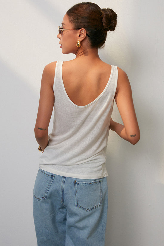 Relaxed Fit Scoop Neck Tank