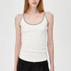 Contrast Trim Fitted Cami Top