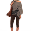 Asymmetrical Panther Print Knit Top