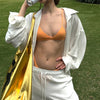 Minimal  Triangle Bikini Set
