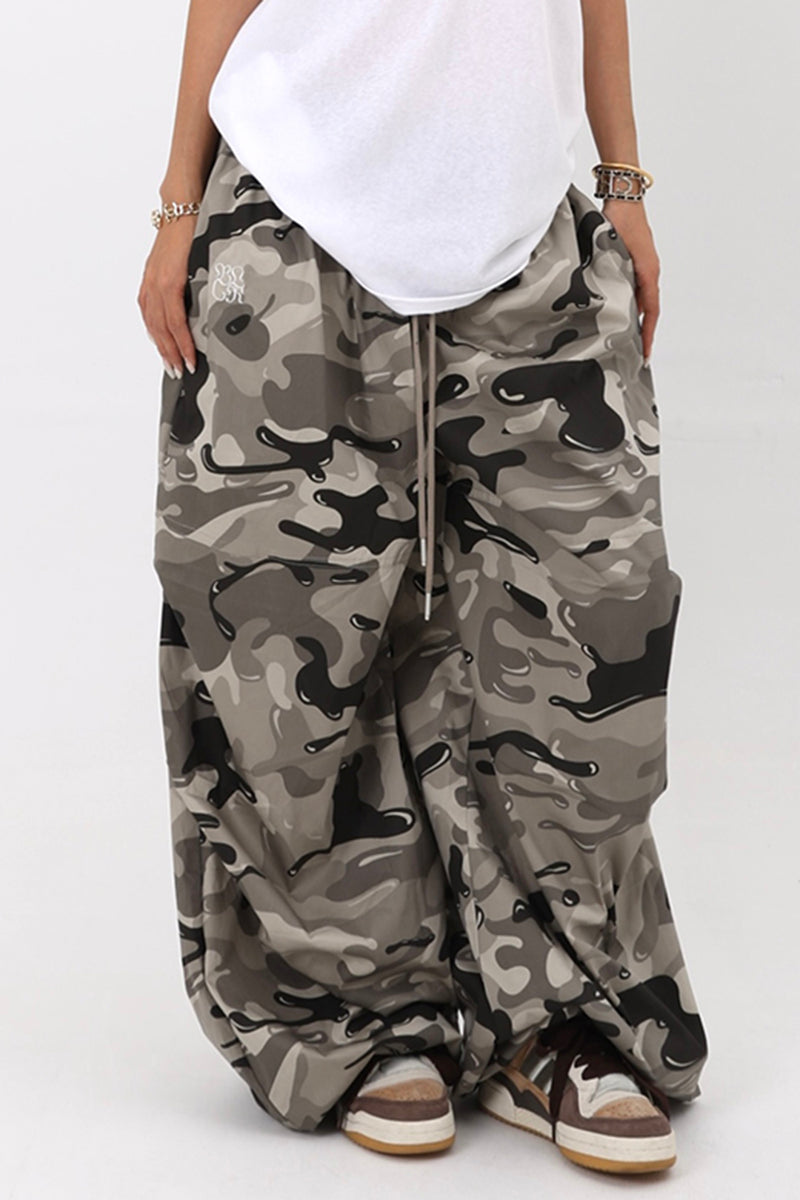 Oversized Camo Baggy Trousers
