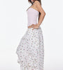 Wide Leg Cargo Pants with Tiny Print