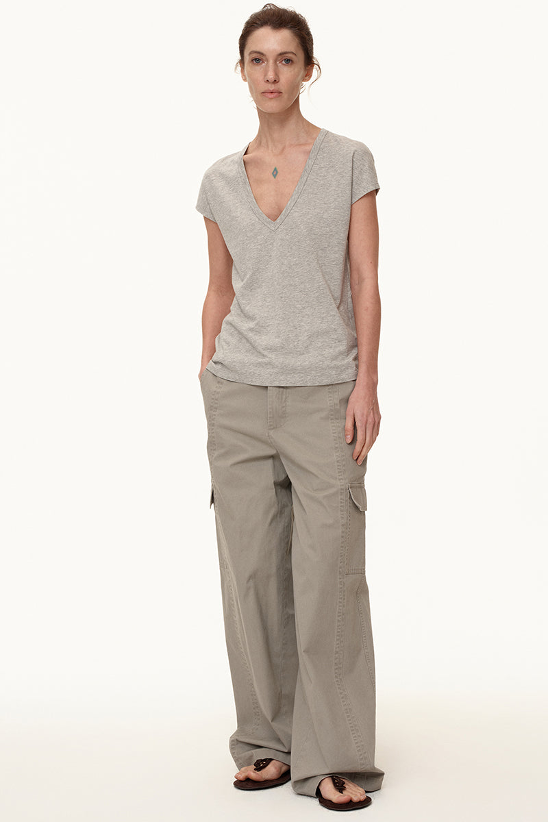 Relaxed Fit V-Neck Tee