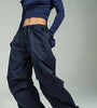 Structured Folded Wide-Leg Pants