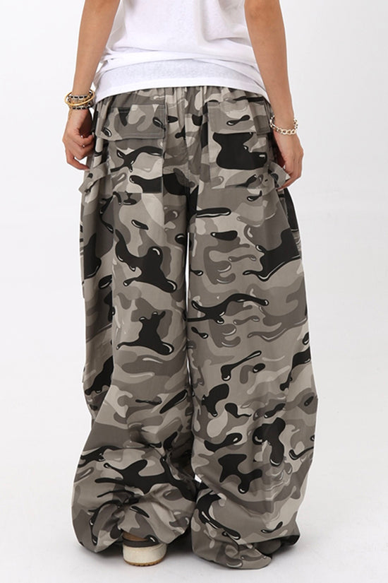 Oversized Camo Baggy Trousers